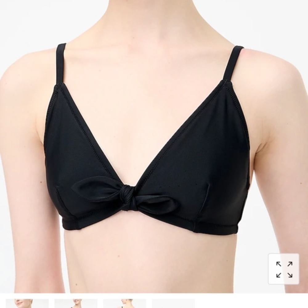 J Crew Factory Bow Front Bikini Top